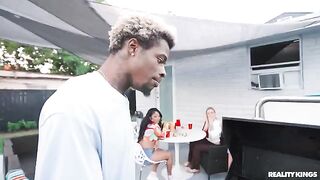 A spring fling BBQ with a guy who has a big black cock
