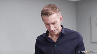 The guy gently fucks his girl in her panties