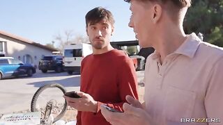 Day of Debauchery: Part 2 - glasses, blowjob, gangbang, group sex, on the street