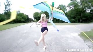 A nympho girl wants to get fucked outdoors, fitting her wild vibe