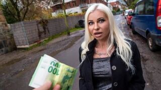 Blonde MILF is teaching and picking up girls for money