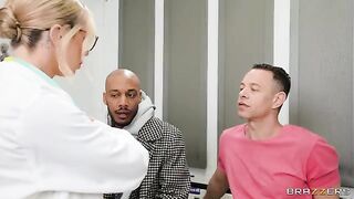 Two girls fuck the hottest doctor ever in a steamy threesome
