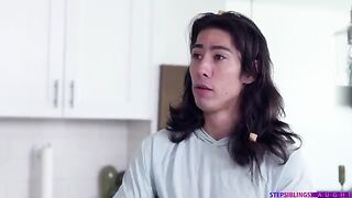 You got cum on my sandwich, kitchen sex is the best!