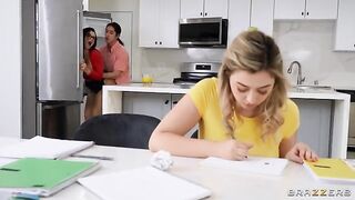 Unforgettable big natural tit threesome with a hot nimfomaniac