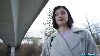 A small dick Russian is quiet and unobtrusive in public