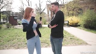 Two red-haired beauties have an intense interboob sex session