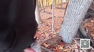 A couple has fun sex in the park, just like in their homemade videos