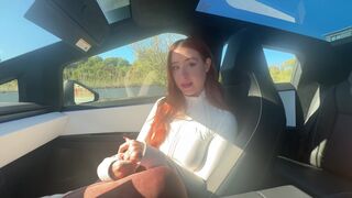 In a cybertruck, I'm gonna give you an exclusive HD treat