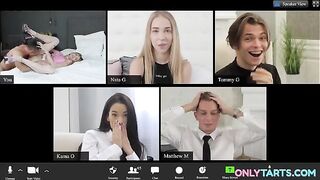 Everyone watches and envies the sexy chick's great ass