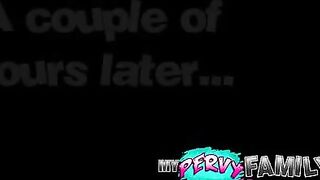 Stepsister got jerked off after her bro told her to calm down