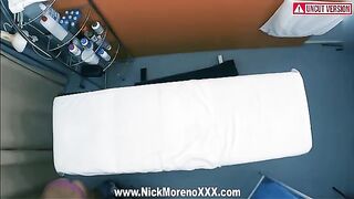 A horny masseur man fucks a 19-year-old girl after massage