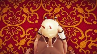 The power of sweet feet in a 3D hentai animation with intense scenes