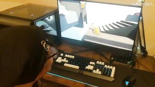 A cute couple challenged each other to a sexual version of a video game