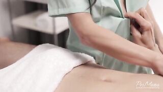 Oiled massage with happy end, a real erotic one