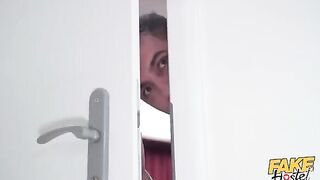 The slutty girl got fucked in her mouth by two guys