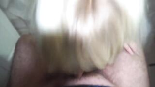 A red-haired Russian beauty gave a blowjob to her famous admirer