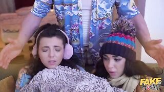 Their sweet pussies get wet during the game