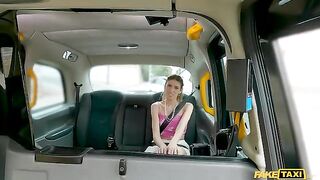 A car girl has a passionate encounter, and she loves it