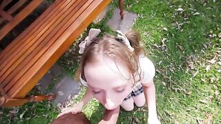 Babe fucked in her ass hole by a cute beautiful girl with big boobs