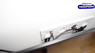 A wife is having an affair with a handyman while her husband is away