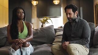 A girl fell into a black hole and was fucked by negroes