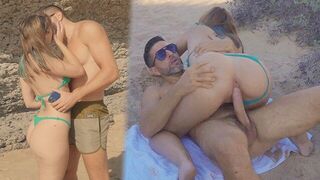 Guy picked up a girl on the beach and fucked her hard
