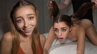 The girl was treated rudely by her roommate in a steamy scene