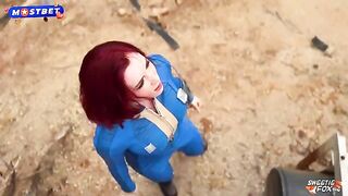 The girl loves to have sex in a costume and in all poses