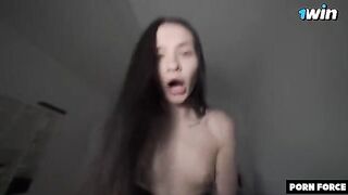 The sub is shaken when a huge cock is stuffed into her wet pussy
