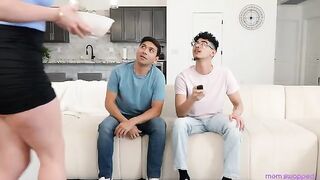 A group of guys fucked two mature women in a steamy swap