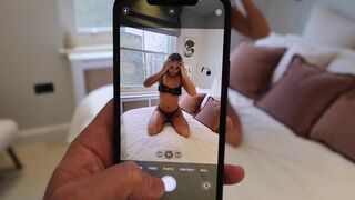 What will the guy do to prevent the blonde from posting the video?
