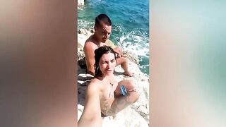 A walk in the mountains should end like this, with a hot solo girl