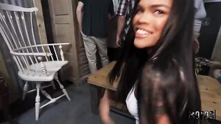 A cute girl agreed to do an interview on certain terms