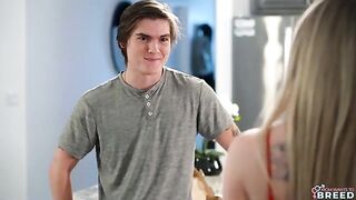 He just had to shove his dick into the beautiful blonde