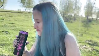 A young student met a classmate and fucked her in the forest