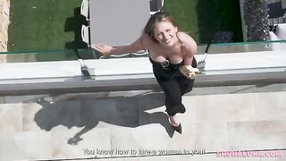 A woman is having fun with her new lover on webcam