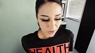 A goth girl experiences intense passion and extreme pleasure
