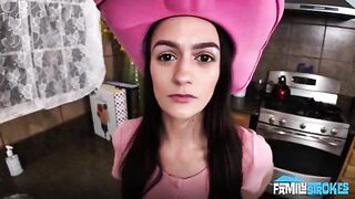 The cowgirl got a cock from a man