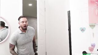 The guy licked his way out of bed with a brunette