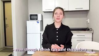 A girl got a cock in her pussy as a punishment for being serious
