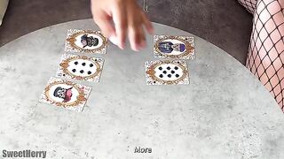 The couple lost at cards and had to fuck on camera