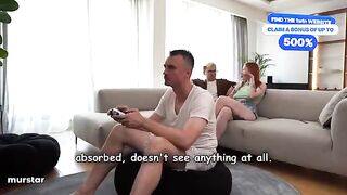Don’t talk, or your stepmom will make you cum in her mouth