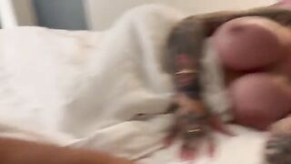 A gorgeous girl with tattoos gets fucked by her stepfather in a steamy session
