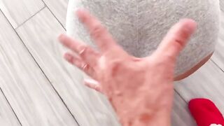 A girl tried anal sex with her boyfriend and got cum on her face