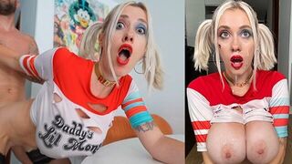 Harley Quinn won't refuse any proposal in a moment, showcasing her wild side