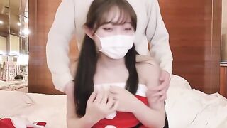 An amateur couple try sex in unusual poses and reach a powerful climax