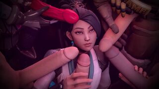 VALORANT compilation featuring SFM/Blender content with a spicy twist