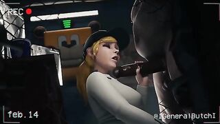 Vanessa gets fucked in FNAF Security Breach office scene