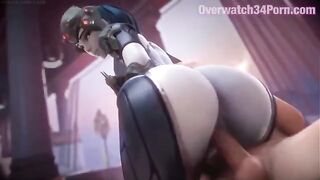 Hot widowmaker overwatch sfm blender animation with sound in 3d