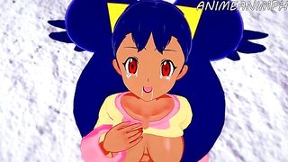Iris from Pokémon gets fucked in an intense hentai scene